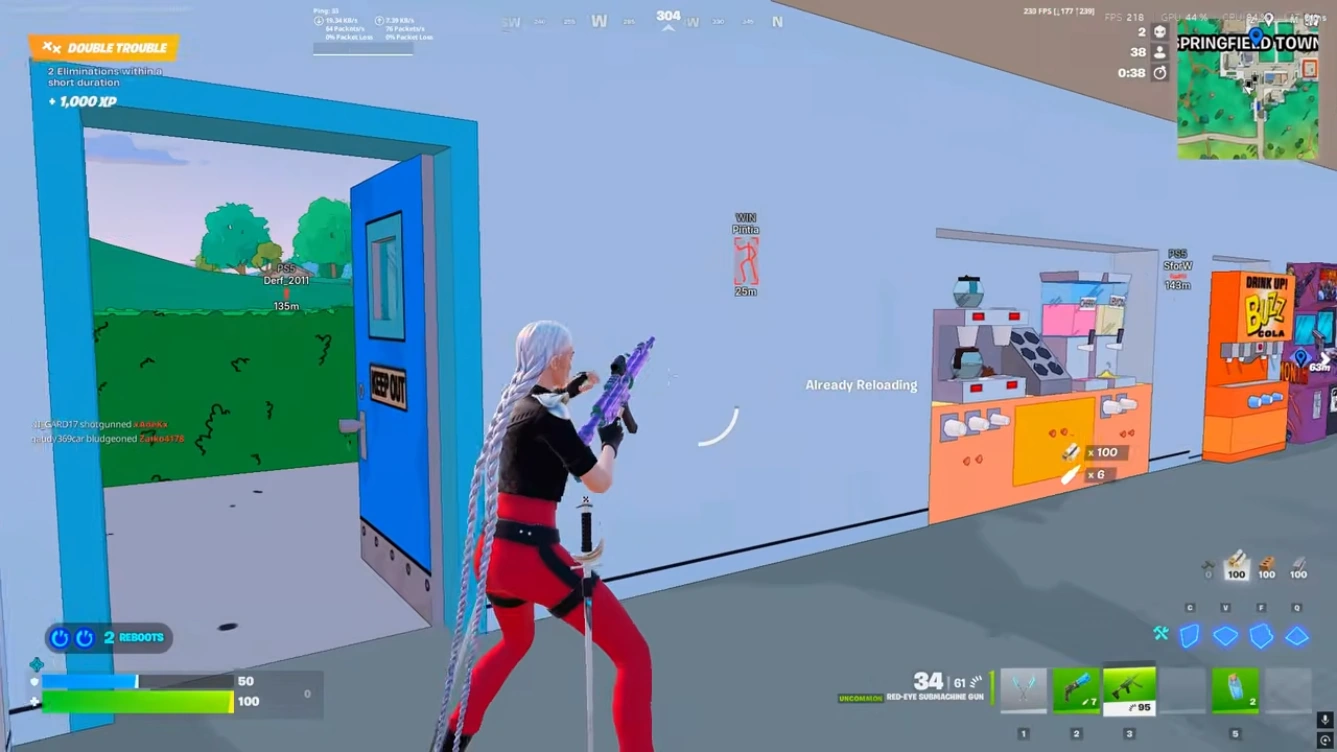Fortnite cheats item ESP near loot and machines